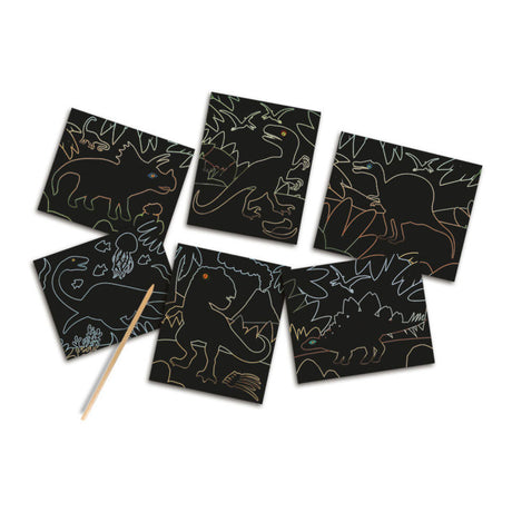 Ses creative ses glow in the dark scratch - dinosaures