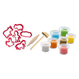 Ses creative - mon premier - méga set d'argile - outils et formes d'argile - argile sans gluten aux couleurs vives - ne sèche pas - thème ferme - avec rouleau à pâtisserie et marteau en bois