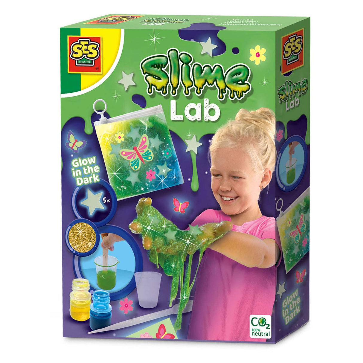 Ses Slime Lab Glow dans l'obscurité