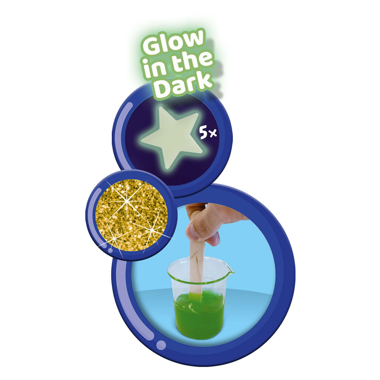 Ses Slime Lab Glow dans l'obscurité