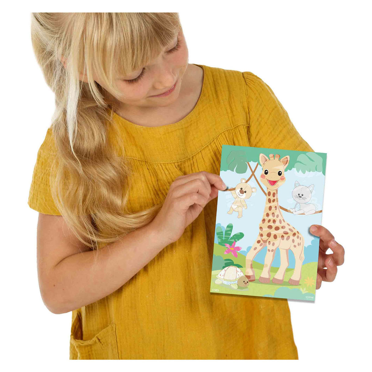 Ses premières couleurs Sophie La Girafe avec de l'eau