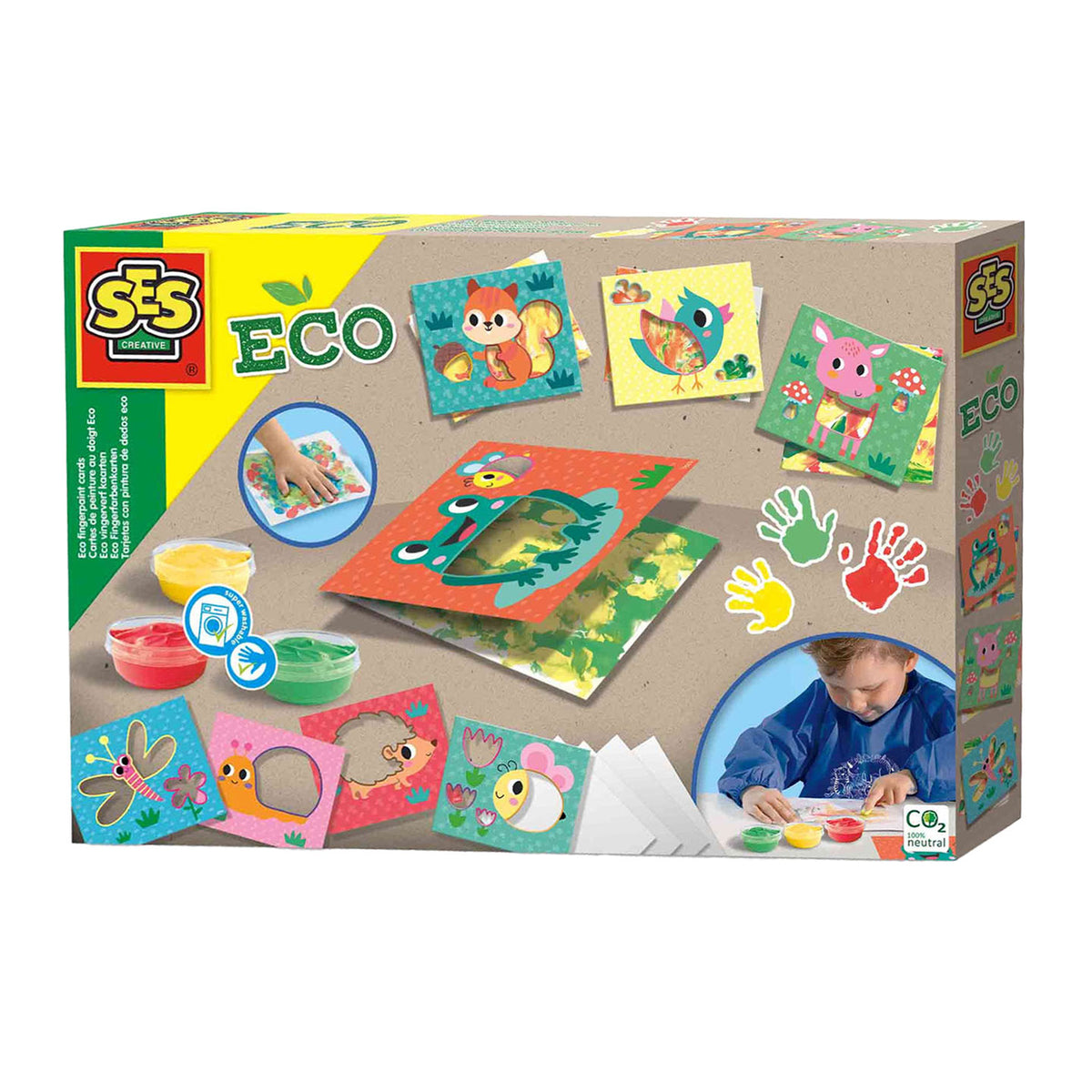 Ses creative ses cartes de peinture au doigt éco