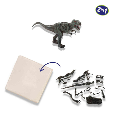 SES Explorez Dino et Squelette excavé 2in1 - T -rex