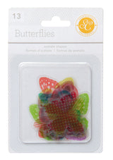 Artisanat américain • embellissements en acétate citronlush formes papillon