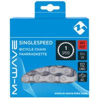 M-Welle Chain 1 2 x 1 8 Zoll 112 Links 1s Anti-Rust Sëlwer