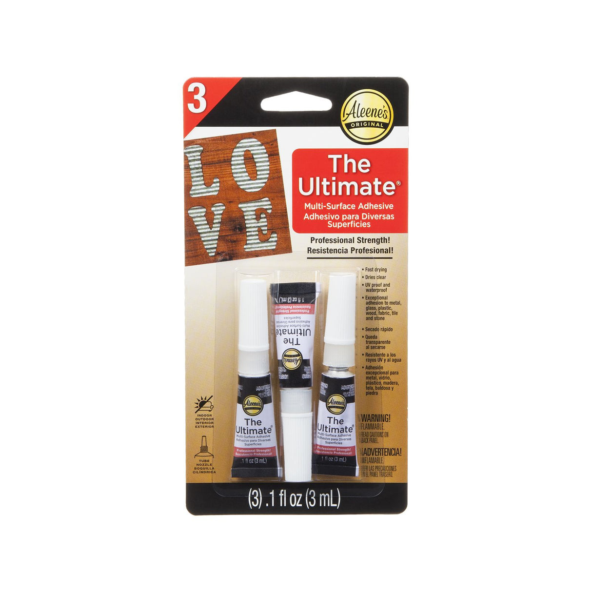 Aleene's • la colle multi-surfaces ultime 3ml 3pcs