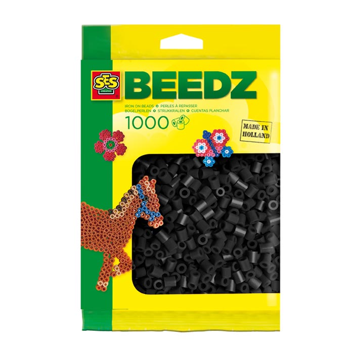 SES Iron Beads Black, 1000st.