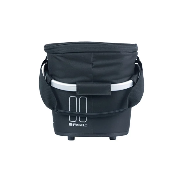 Panier à vélo Basil classic carry all iso avec montage cible 18 litres 38 x 21 x 27 cm - noir