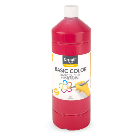 Peinture scolaire Creall rouge foncé, 1 litre