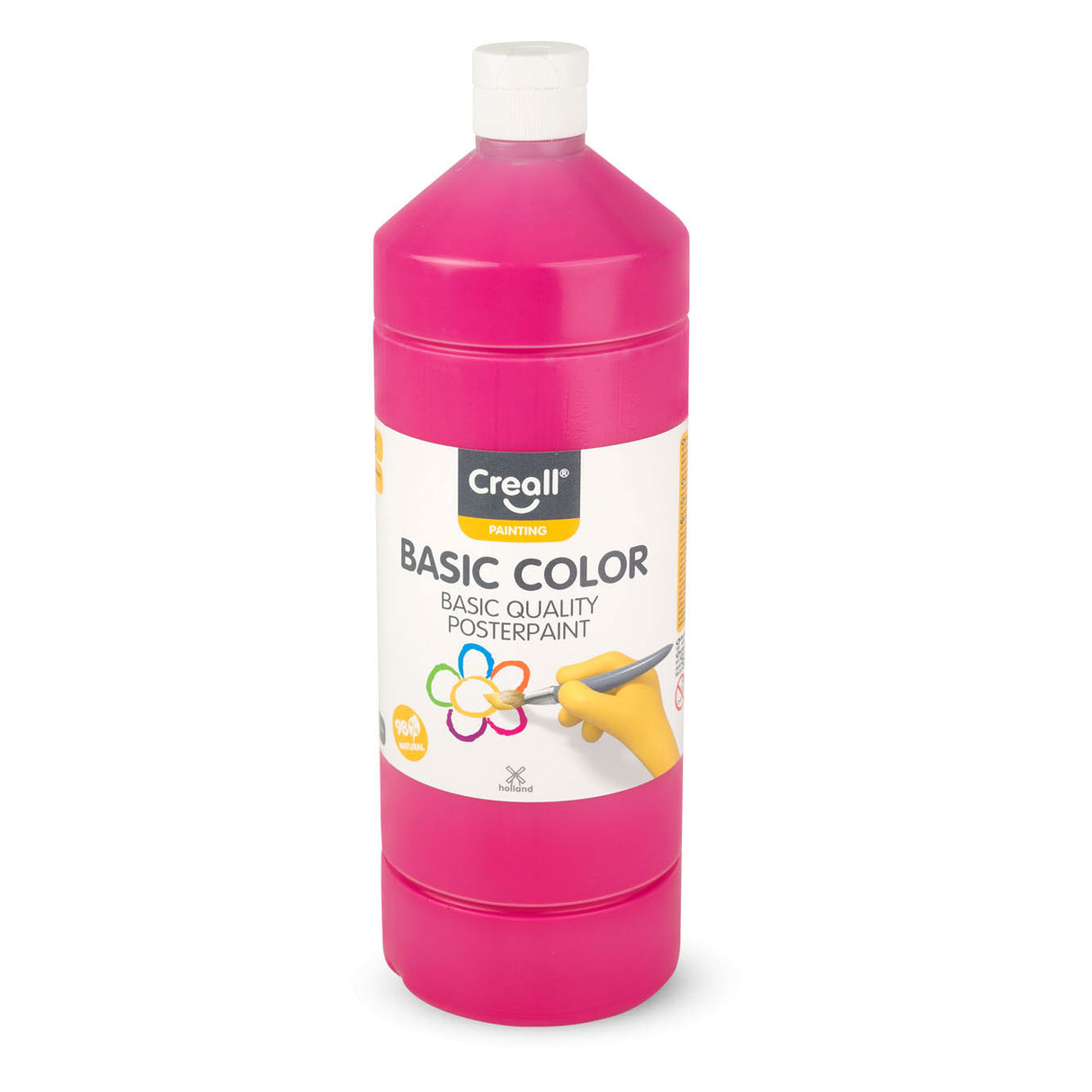 Peinture gouache Creall cyclamen 1 litre - peinture scolaire pour enfants et adultes.