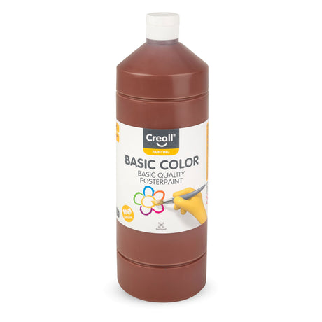 Peinture scolaire Creall marron foncé, 1 litre