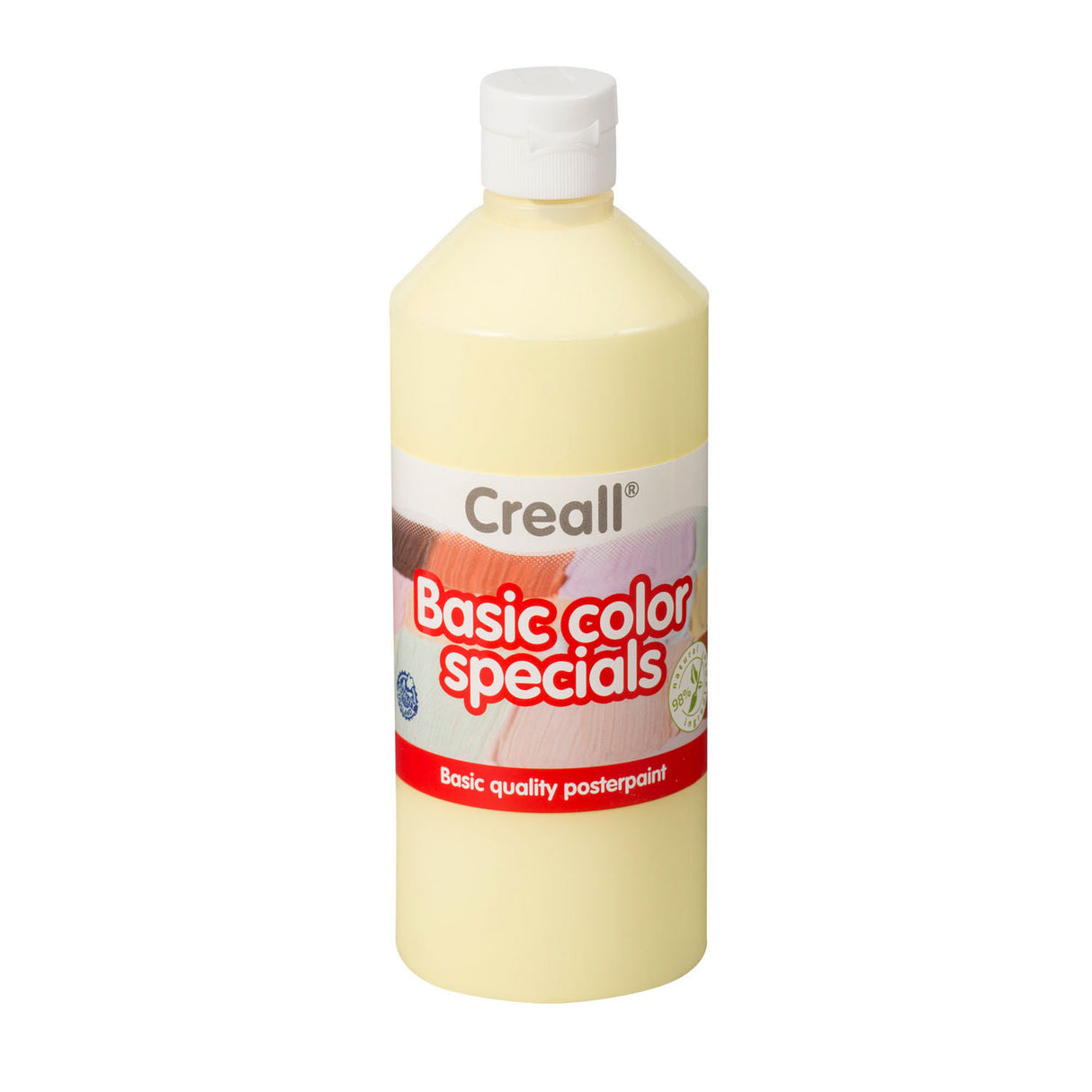 Creall School Paint Pastel Jaune, 500 ml