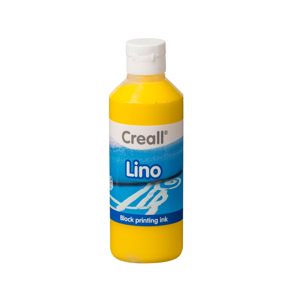 Creall peinture pour impression sur bloc lino jaune, 250ml