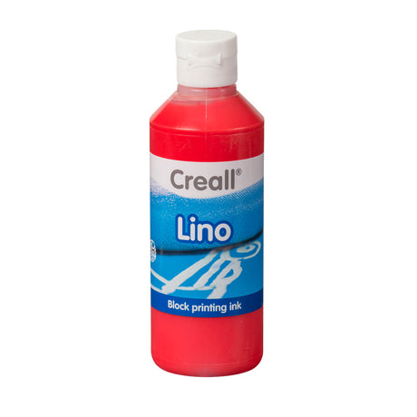 Creall peinture pour impression sur bloc lino rouge clair, 250ml