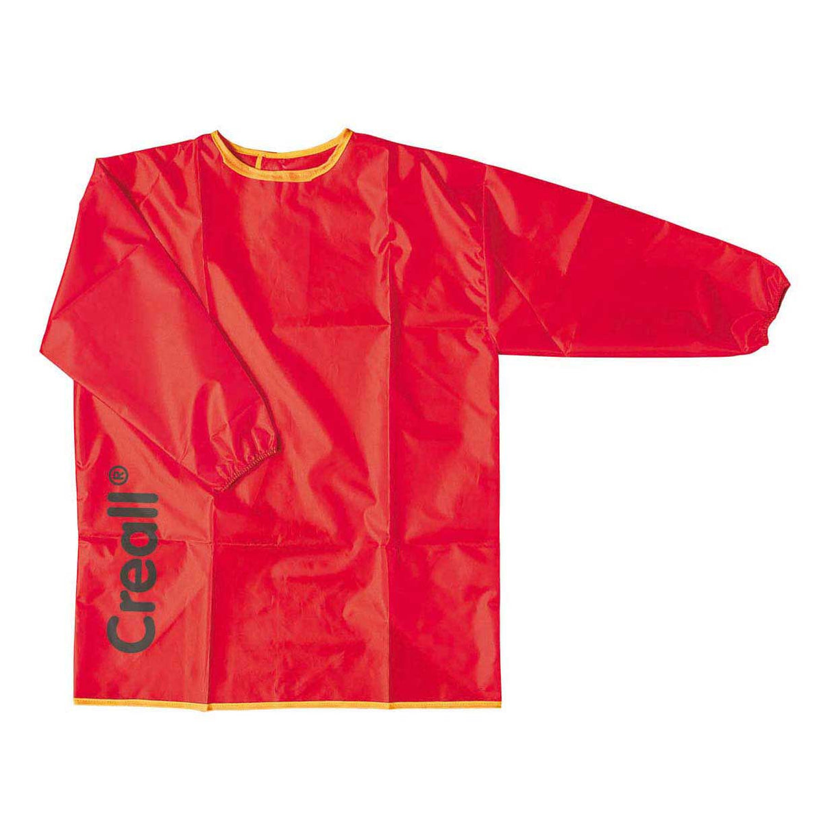 Tablier de peinture Creall rouge moyen - tablier de mess - tablier artisanal - 5-8 ans - lavable - qualité professionnelle - utilisé dans les écoles et garderies
