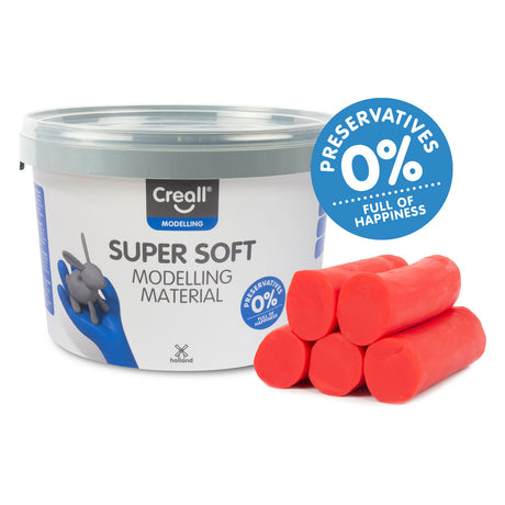 Creall argile supersoft rouge, 1750gr.