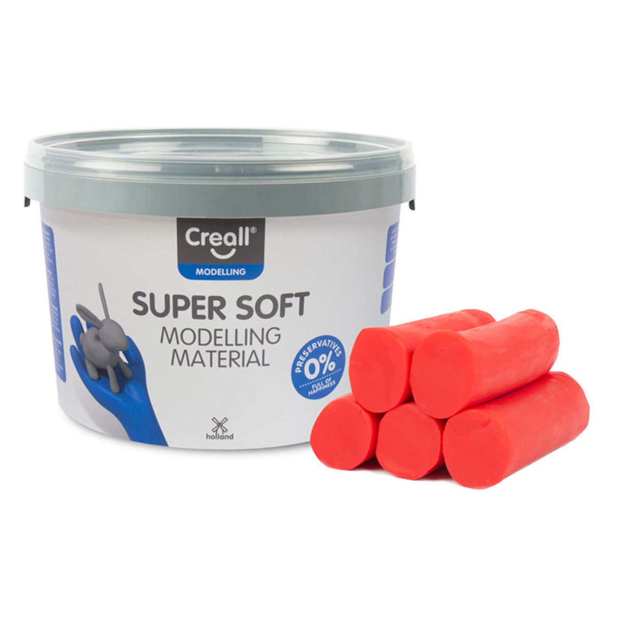 Creall Suppersoft Clay Red, 1750gr.