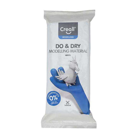 Creall do pâte à modeler sèche sans conservation blanche, 1000gr.