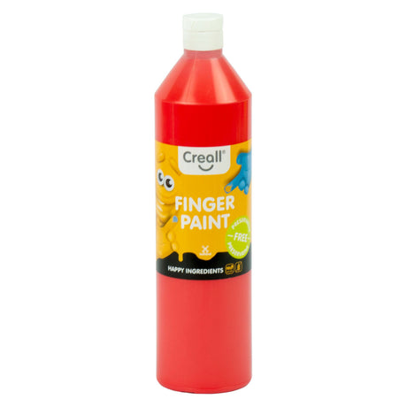 Creall peinture au doigt rouge sans conservation, 750ml