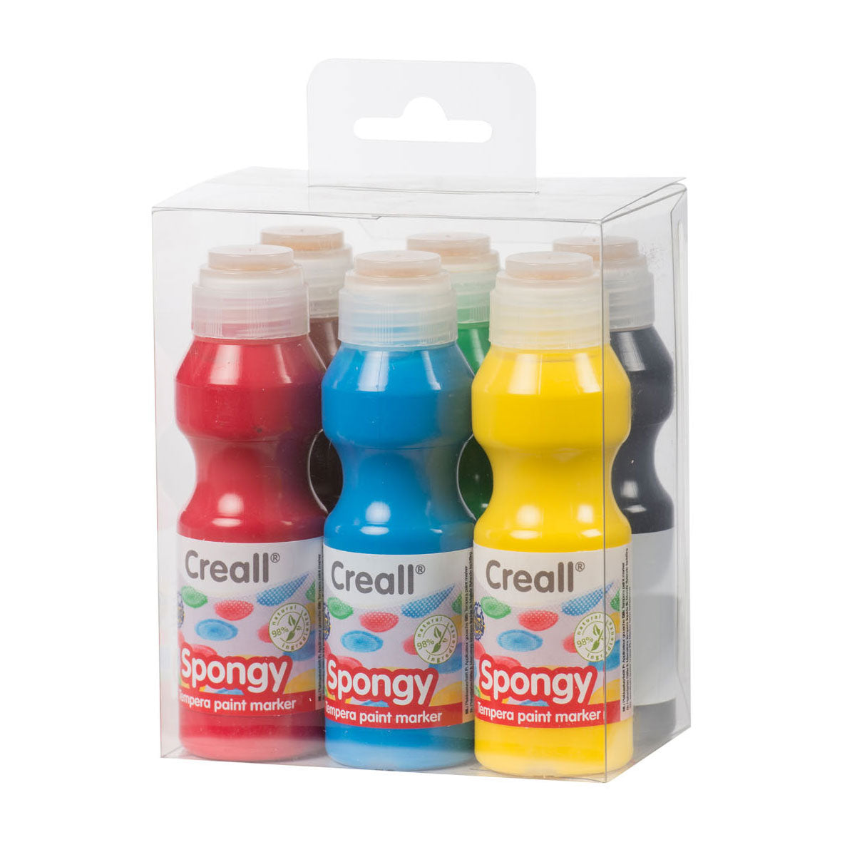 Creall gąbczaste markery farby, 6x70ml