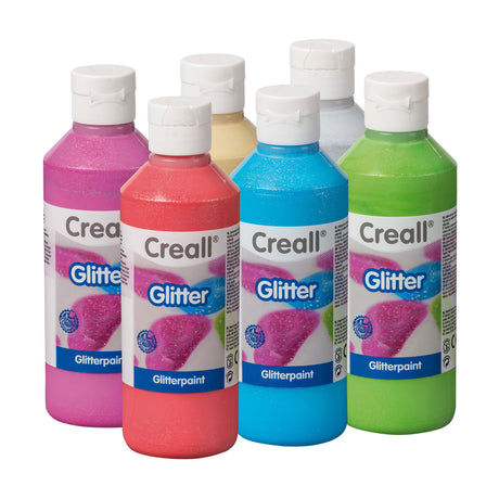 Peinture pailletée Creall, 6x250ml