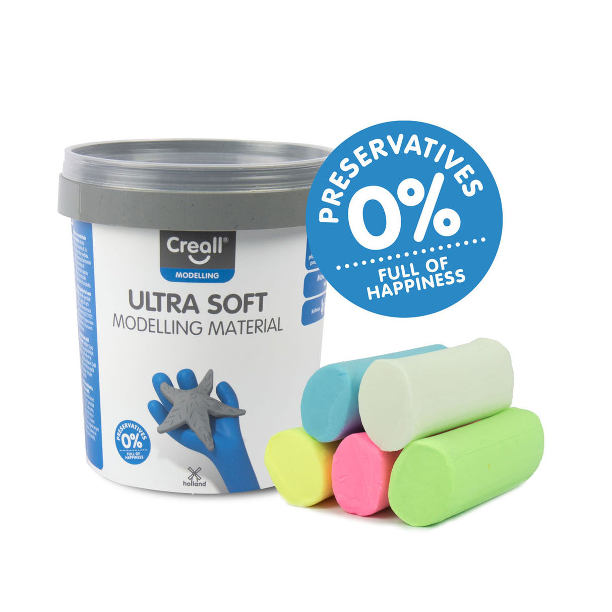 CREALL Ultra Soft Clay Pastel, 300gr.