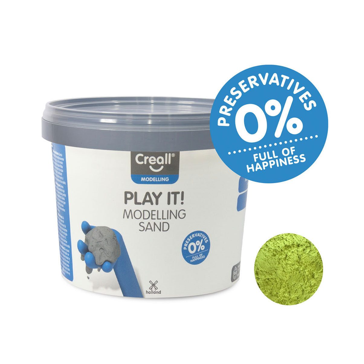 Creall play it play jaune sable, 750gr.