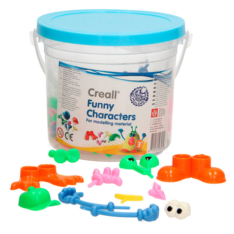Accessoires en argile pour personnages amusants Creall, 130 pcs