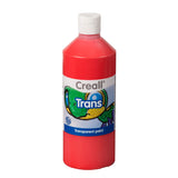 Creall Transparent maling rød, 500 ml