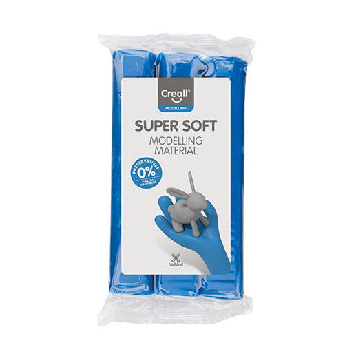 Creall supersoft klei conserveringsvrij blauw - 500gr.