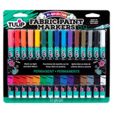 Tulipe • marqueurs textiles arc-en-ciel opaque 15pcs.
