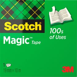 Plakband magic tape scotch transparant 19mm x 10m