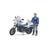 Fourgon de moto de police Ducati Scrambler Bruder