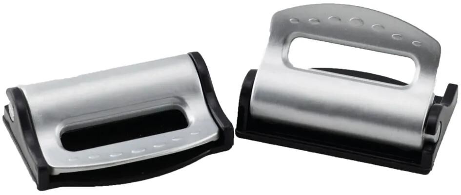 Paire de butées de ceinture de sécurité pour tendeur de courroie HP, noir argent