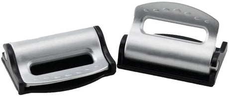 Paire de butées de ceinture de sécurité pour tendeur de courroie HP, noir argent