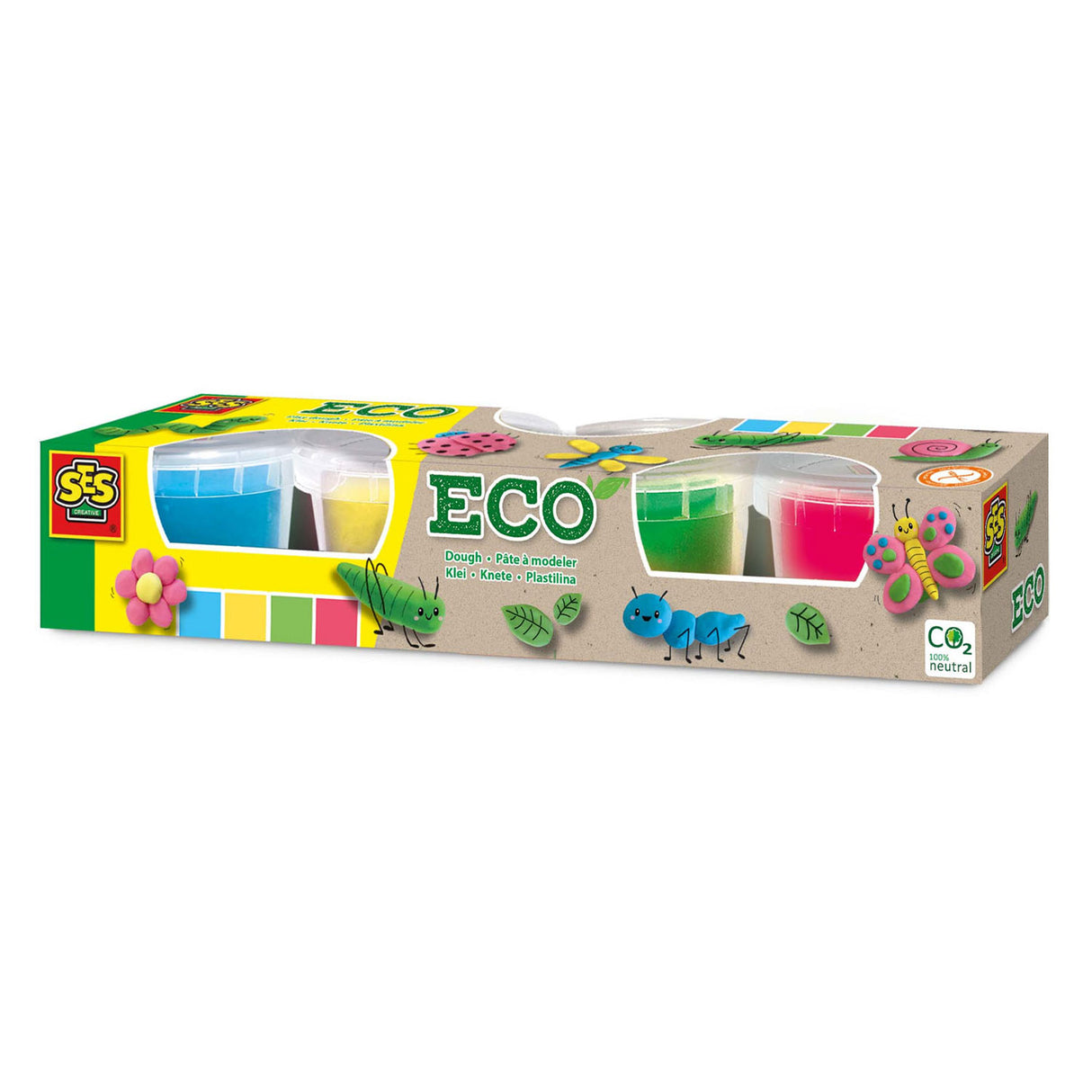 Ses creative ses éco argile - 4 pots en argile
