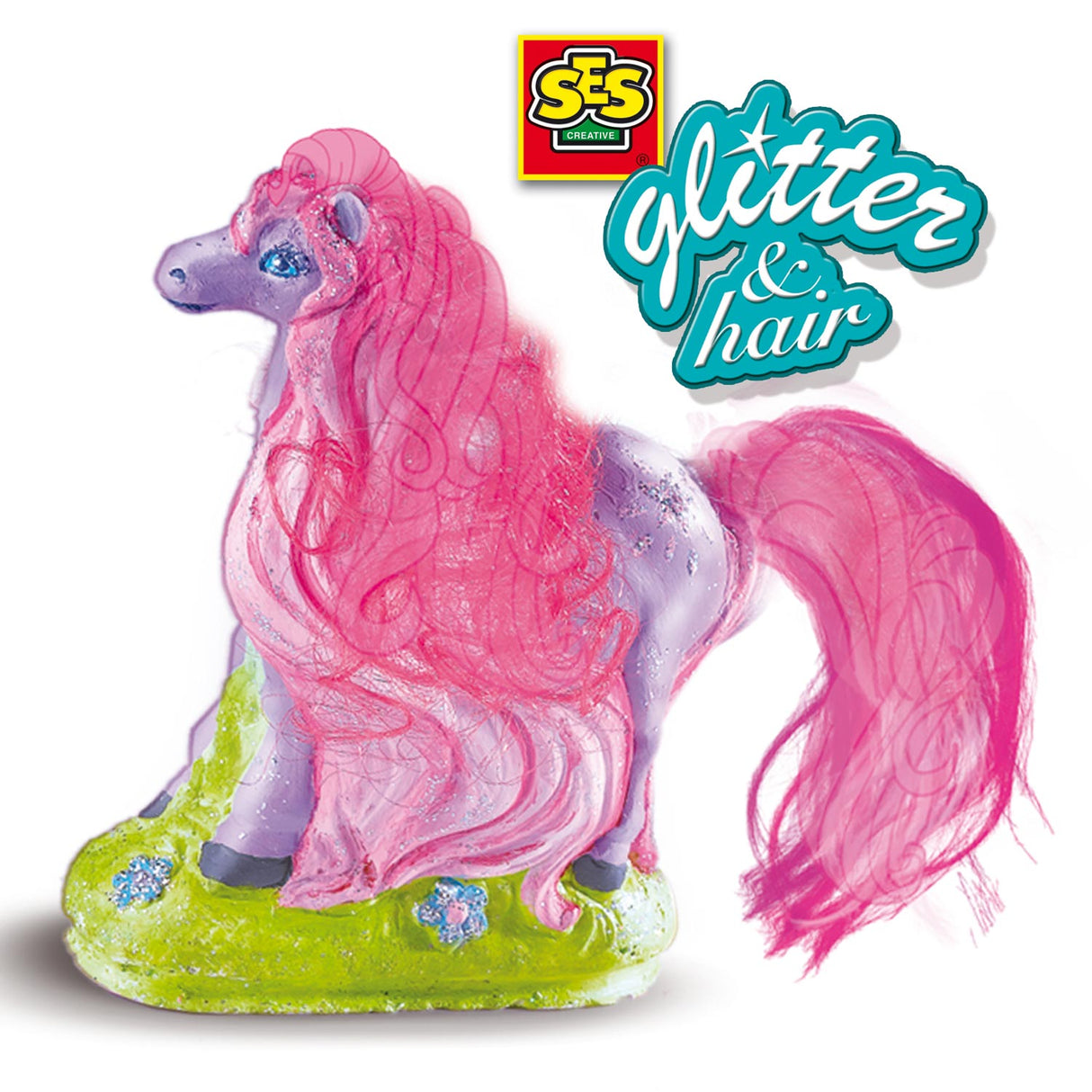Ses moulage en plâtre - cheval avec crinière