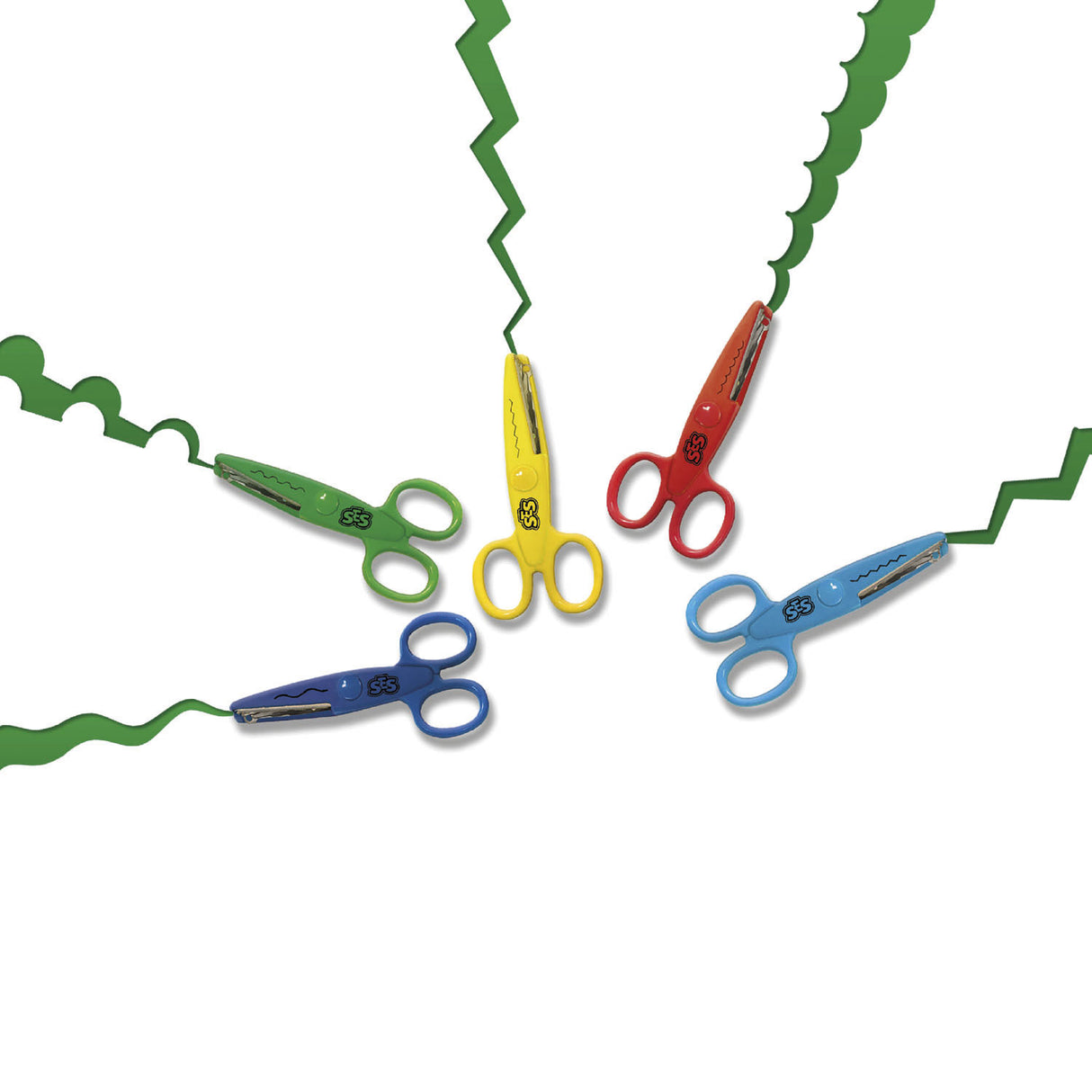 Ses ciseaux zigzag lot de 5 pièces