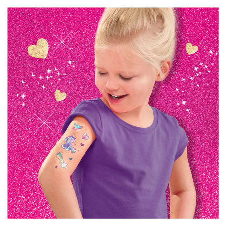 Ses licorne - tatouages et paillettes