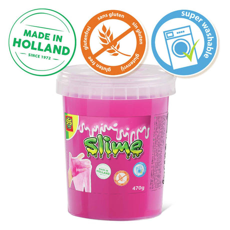 Ses creative ses slime - rose fluo 470g