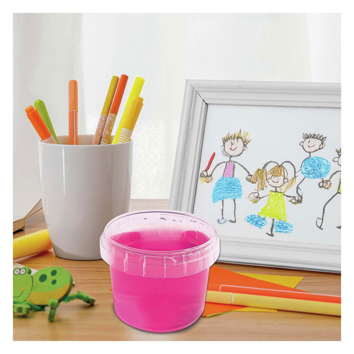 Ses slime - rose fluo 140g