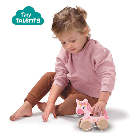 Ses animal à tirer en bois 2 en 1 - licorne