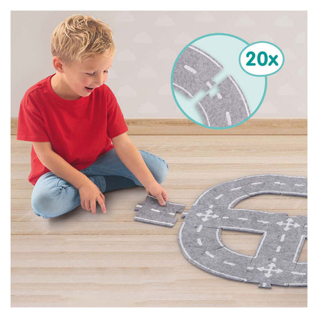 Circuit routier en feutre Rc ses, 20pcs.