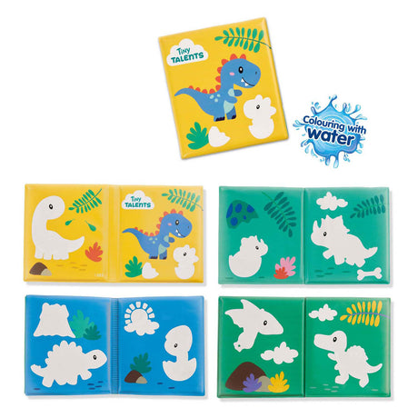Ses livre de bain - coloriage avec des dinosaures aquatiques
