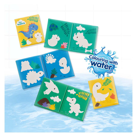 Ses livre de bain - coloriage avec des dinosaures aquatiques