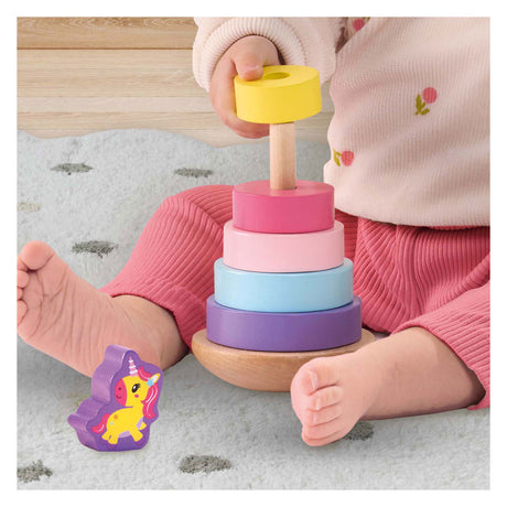 Ses creative ses tour empilable en bois licorne
