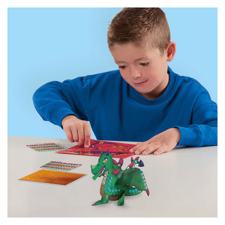 Six dragons métalliques