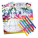 Toile Ses couleur métallisée