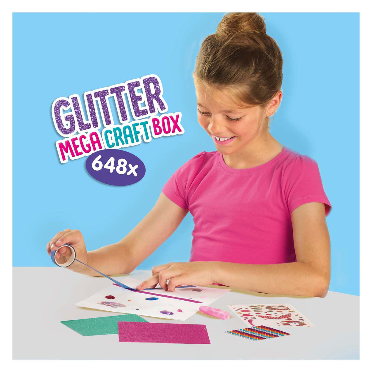 Méga boîte artisanale à paillettes Ses