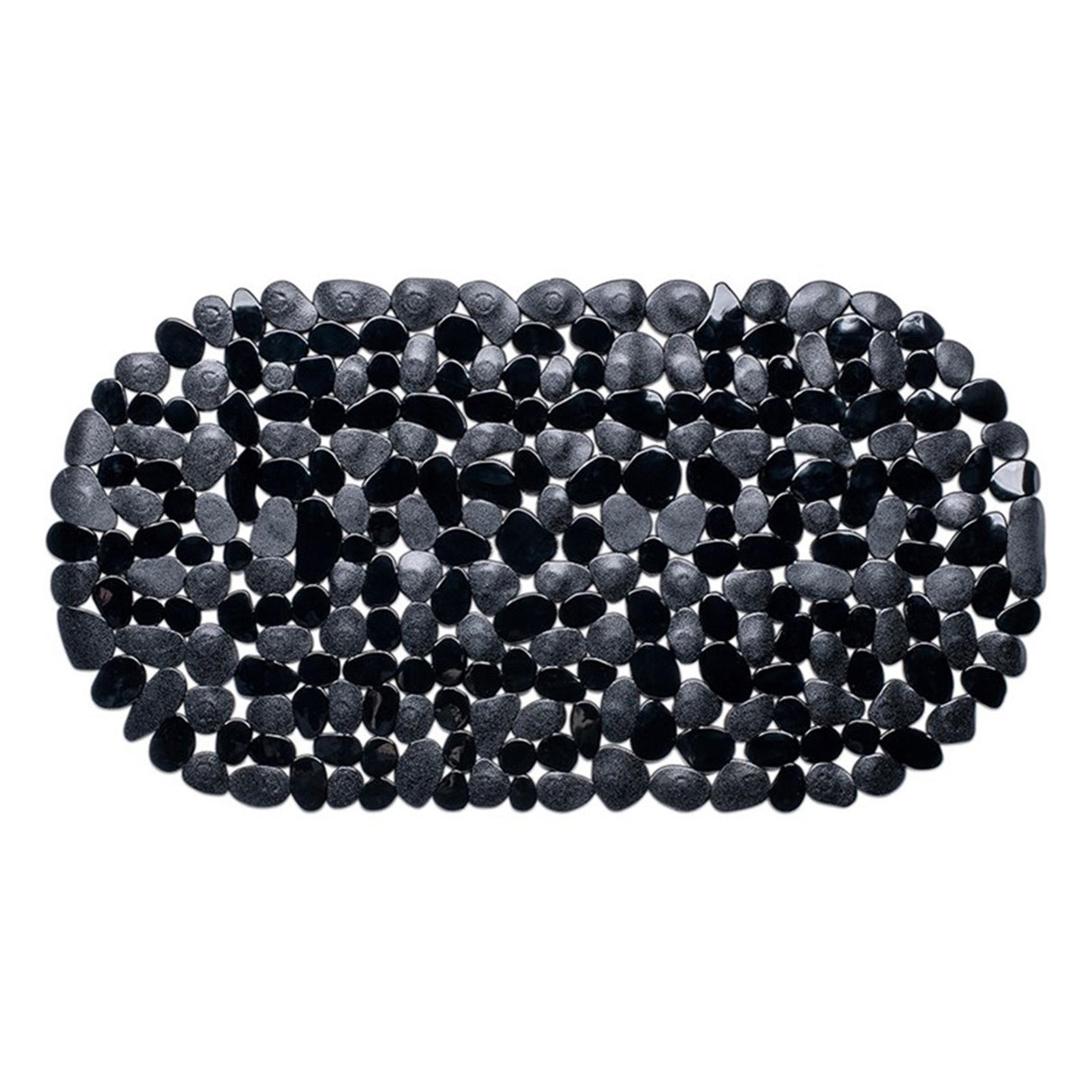 Wicotex tapis de bain pierres antidérapantes 68x35cm noir